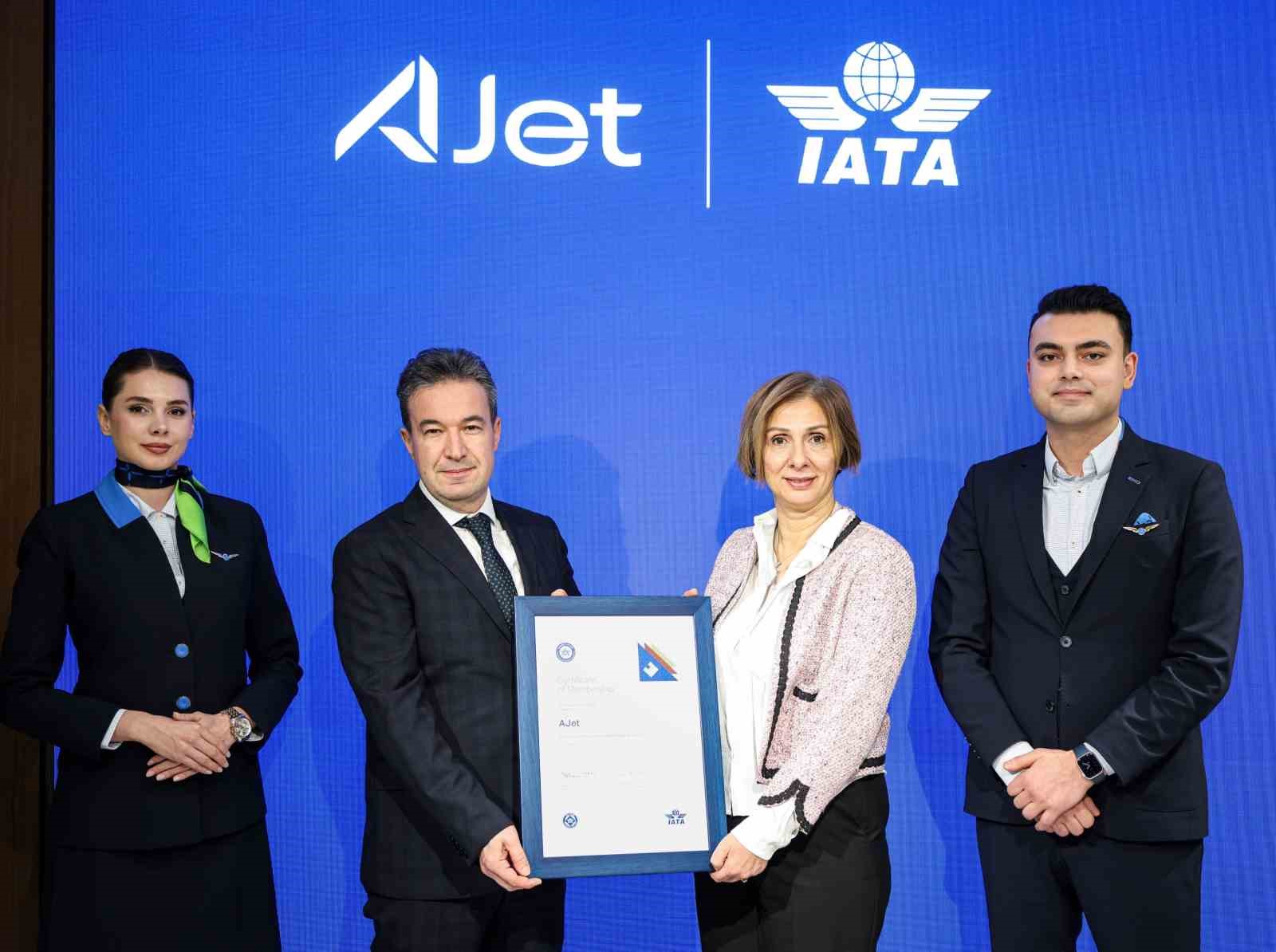 AJet, IATA sertifikasını aldı
