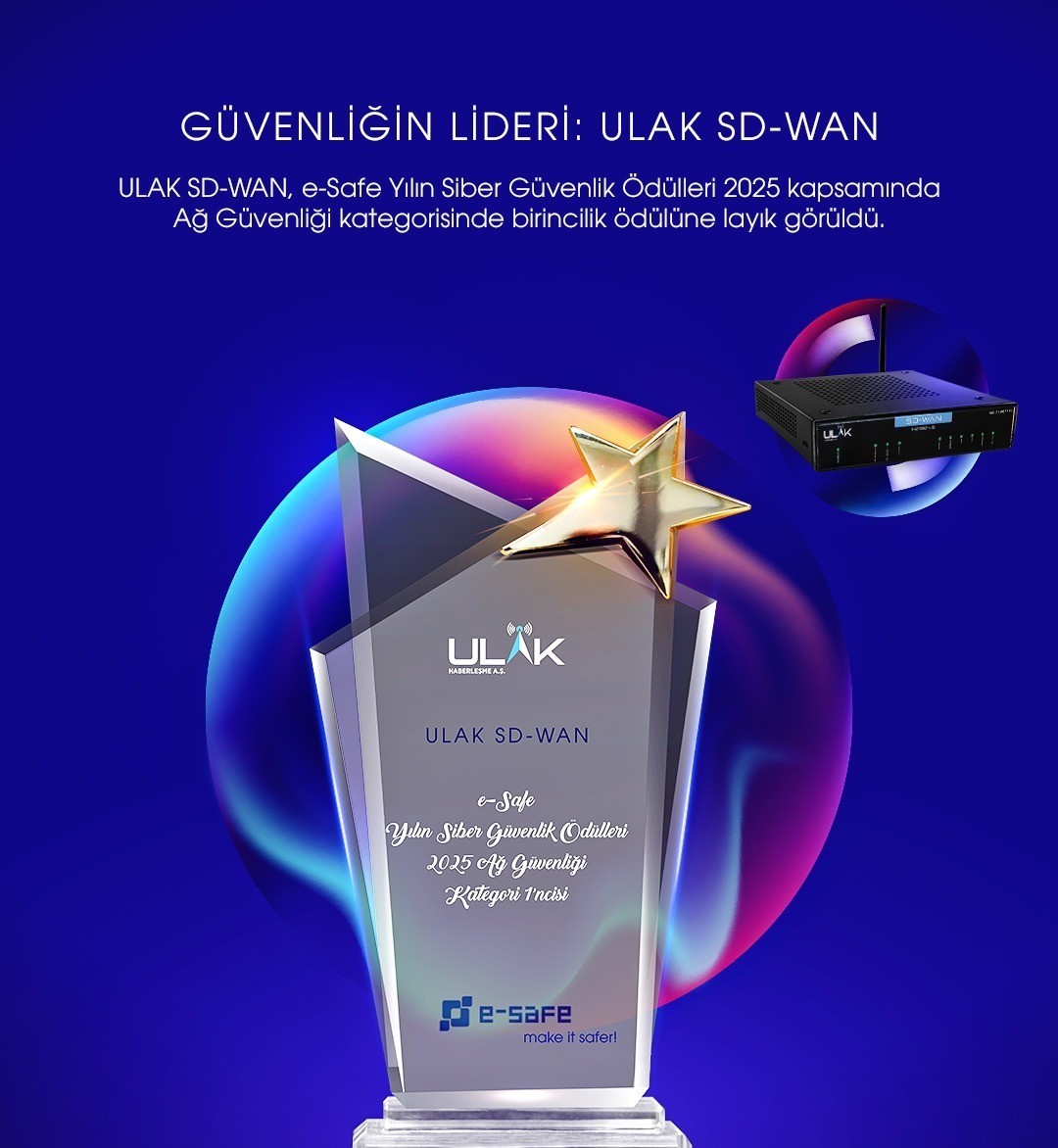 Kamu ve savunma altyapılarında yerli güvence: ULAK SD-WAN’a ‘Ağ Güvenliği’ ödülü
