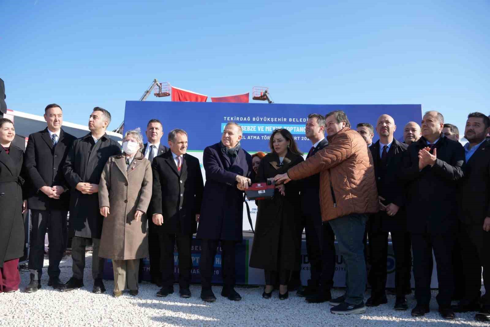 Çorlu Sebze Meyve Hali temeli atıldı
