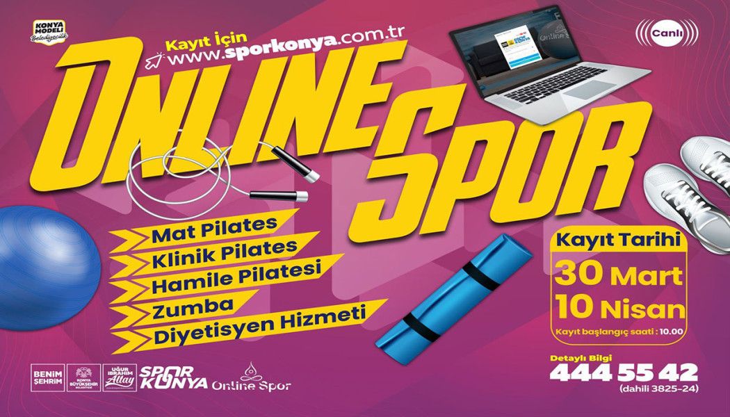 KADINLARA ÖZEL “ONLINE SPOR” KAYITLARI BAŞLADI.
