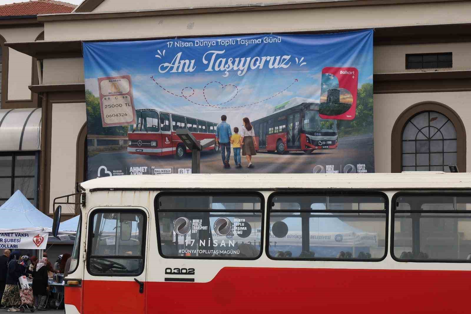 Balıkesir’de toplu taşıma gününde nostalji rüzgârı
