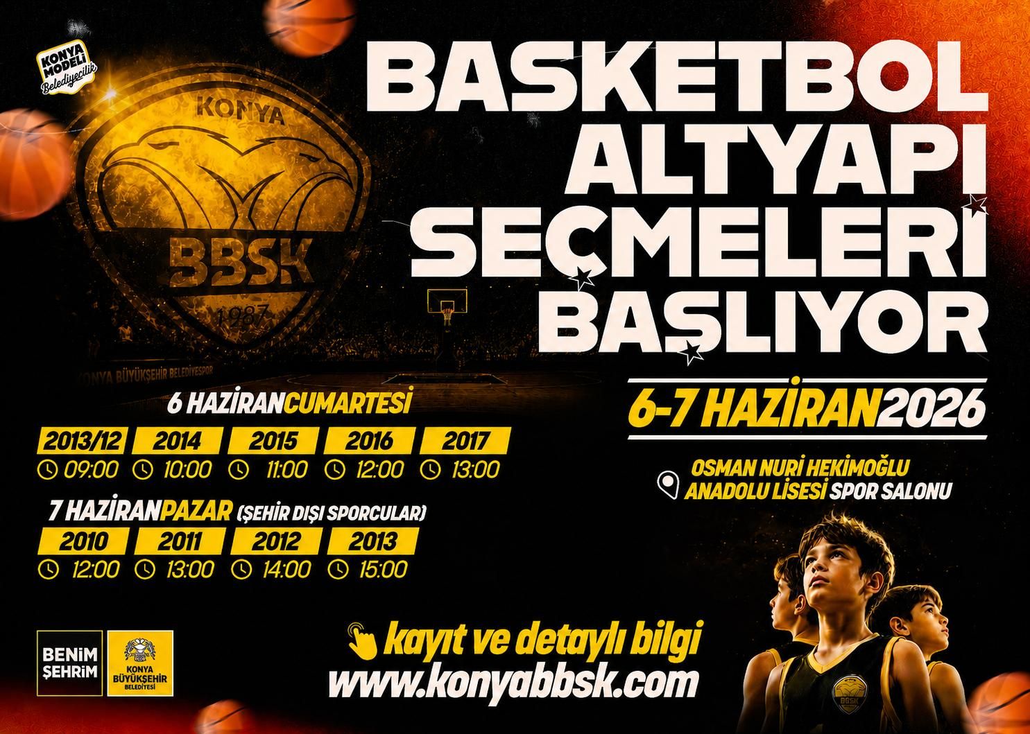 Büyükşehir Basketbolda Yeni Yeteneklerini Arıyor.