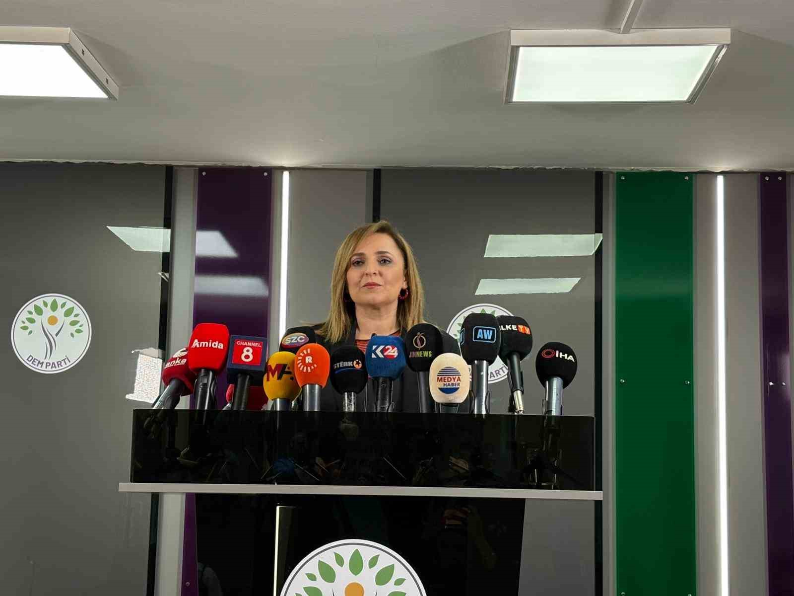 DEM Parti Sözcüsü Doğan: "İnsanlar barışa öylesine saygı duyuyor ki bulundukları her yerden buna ses vermek istiyorlar"
