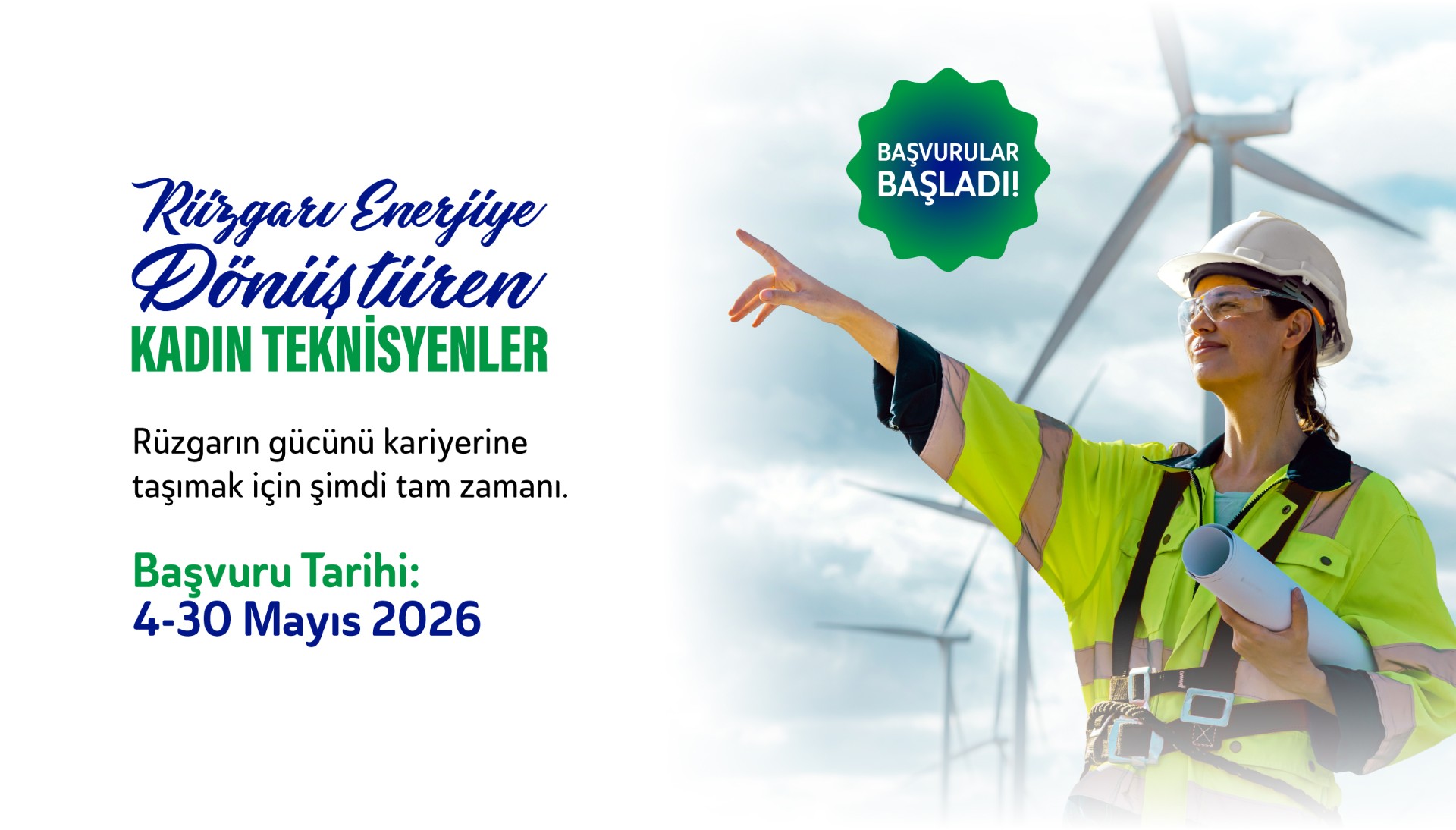 Rüzgarı Enerjiye Dönüştüren Kadın Teknisyen Programı’nın yeni dönemi başladı