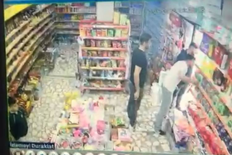 Sultangazi'de markete saldıran engelli bireyi annesi durduramadı