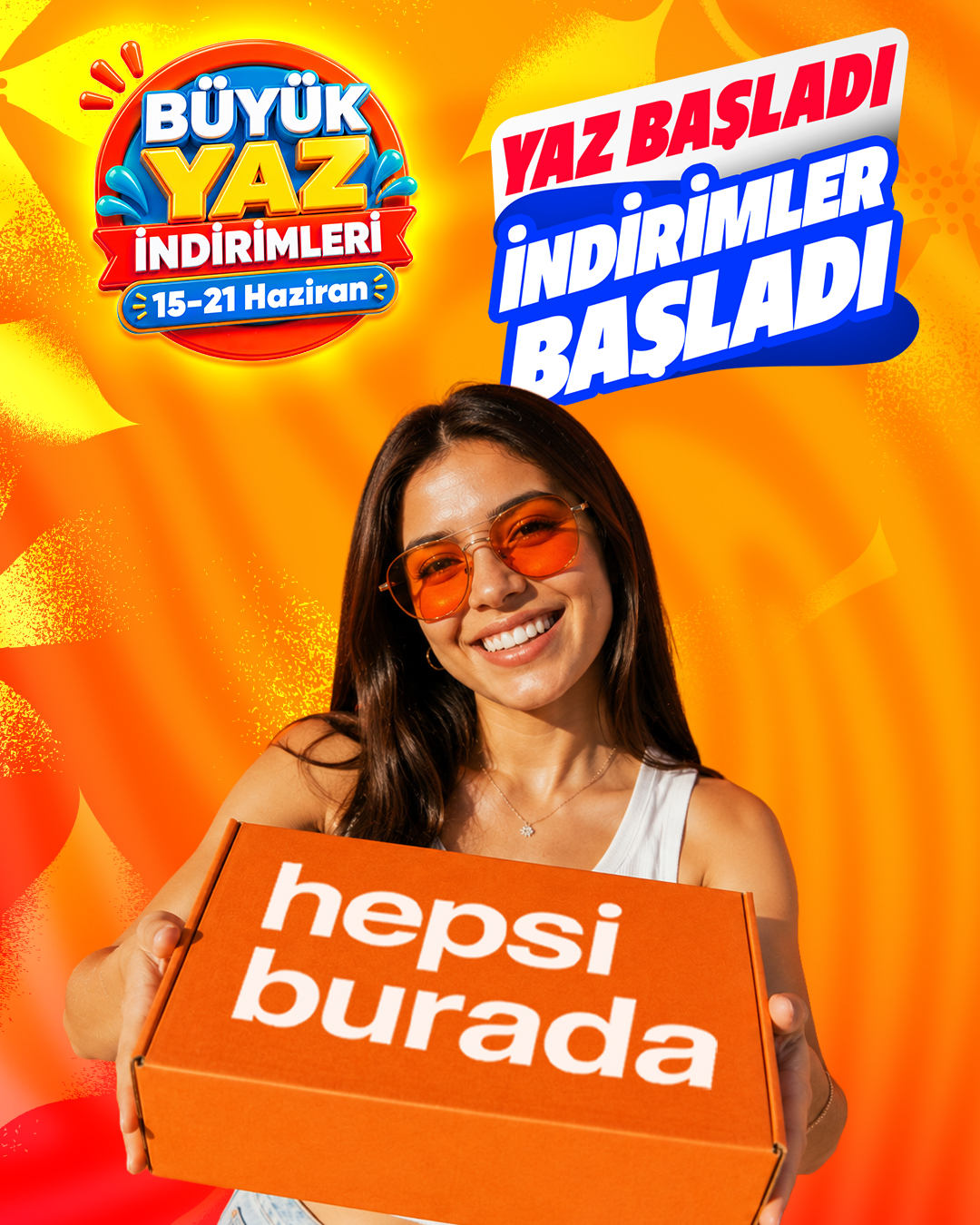 Hepsiburada büyük yaz indirimlerinin başladığını duyurdu