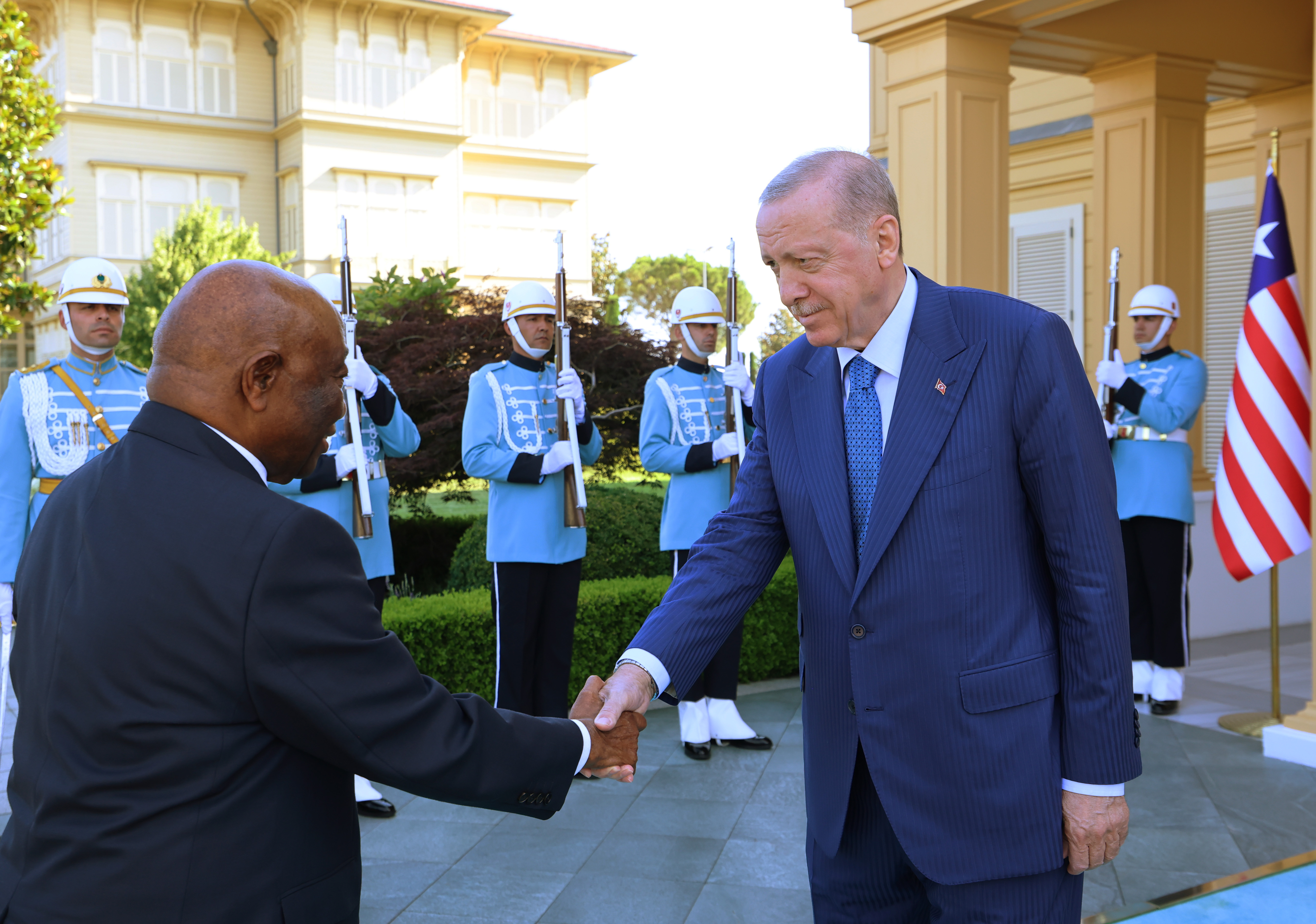 Cumhurbaşkanı Erdoğan, Liberya Cumhurbaşkanı Boakai ile görüştü